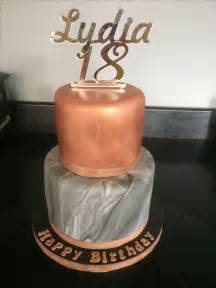 A cake in a jar a glass jar is used instead of mugs, trays or liners. 18th birthday cake marble effect | Rose gold cake, 18th ...