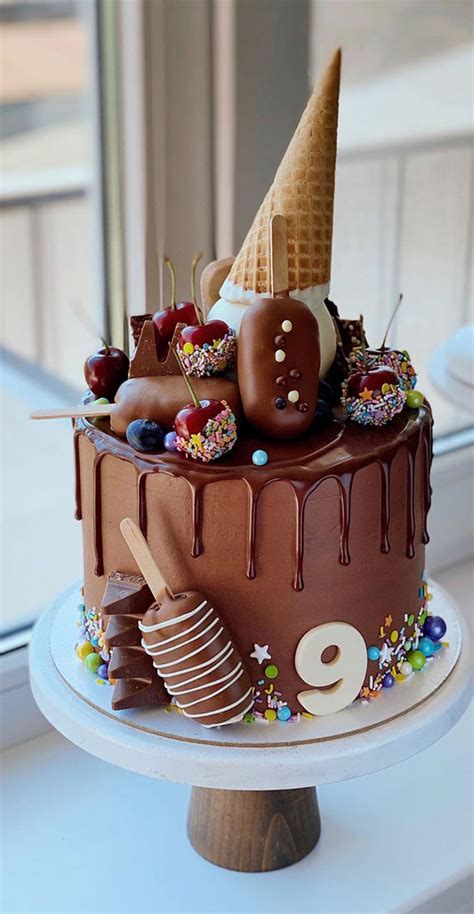 57 Beautiful Cake Inspiration 9th Chocolate Birthday Cake