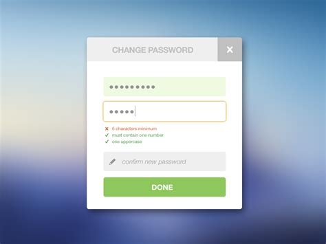 Change Password By Matt Jackson On Dribbble