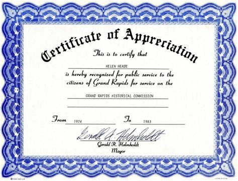 Free Perfect Attendance Certificate Word Template