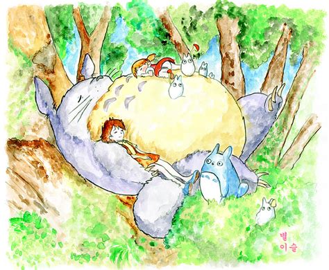 Sleeping Totoro By Starsdew On Deviantart