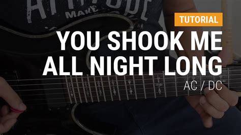 You Shook Me All Night Long De Ac Dc En Guitarra Clase Tutorial