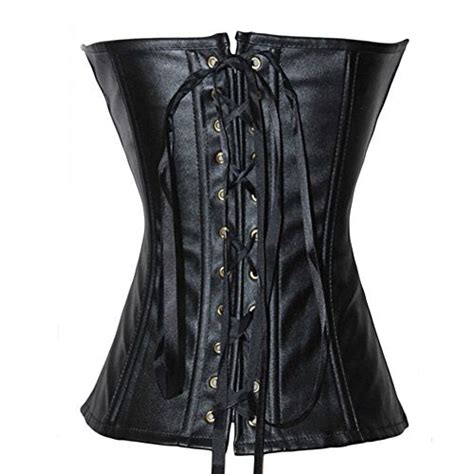 lttcbro women s faux leather corset strapless bustiers