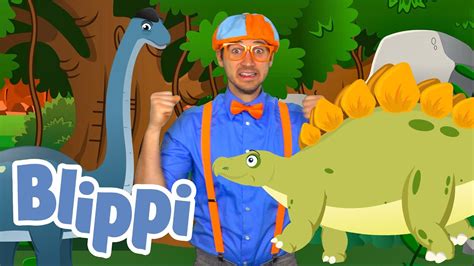 Different Dinosaurs Explore With Blippi Educational Videos For