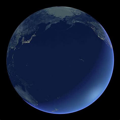 Pacific Ocean At Night Photograph By Planetary Visions Ltdscience