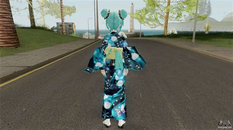 This article is about the vocaloid4 software known as a voicebank. Miku Hatsune in Yukata Style for GTA San Andreas