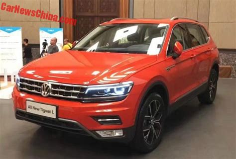 Spy Shots Volkswagen Tiguan L Is Orange And Naked In China