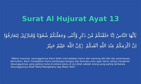 Bacaan Surat Al Hujurat Ayat Lengkap Tulisan Arab Latin Dan The Best