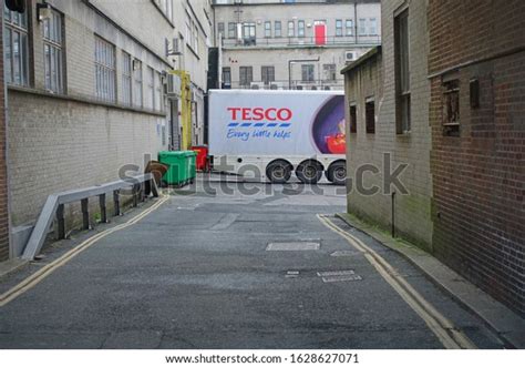 Plymouth England Tesco Lorry Looking Down Stock Photo Edit Now 1628627071