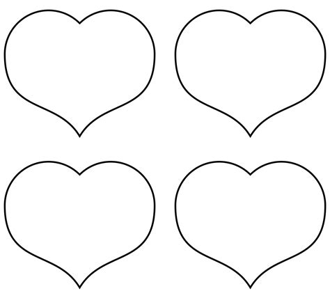 Large Heart Template Printable