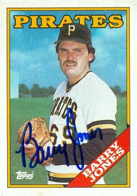 Barry Jones Autographed Baseball Card Pittsburgh Pirates Topps