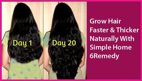 how to grow hair faster and thicker at home
