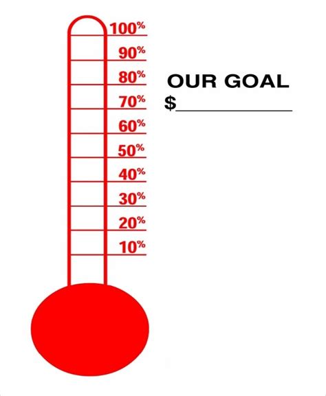Palm tree fundraising and goal thermometer print from fundraising goal tracker template , image source: Fundraising Thermometer Template | Free download on ClipArtMag