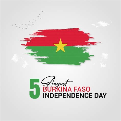 Premium Vector Burkina Faso Independence Day Post Design