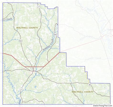 Map Of Walthall County Mississippi