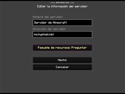 Click on multiplayer, then add server. La ip de Hypixel - YouTube