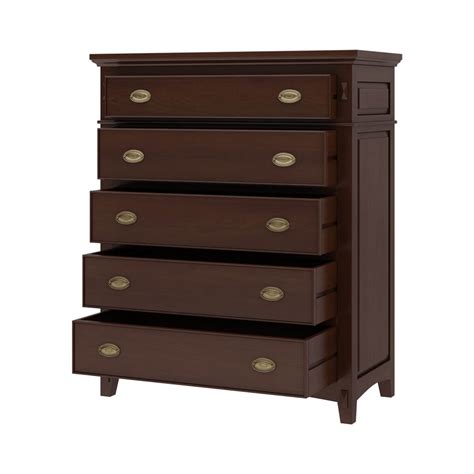Your dream master bedroom dresser is closer. Bardugo Solid Mahogany Wood Large Tall Bedroom Dresser ...