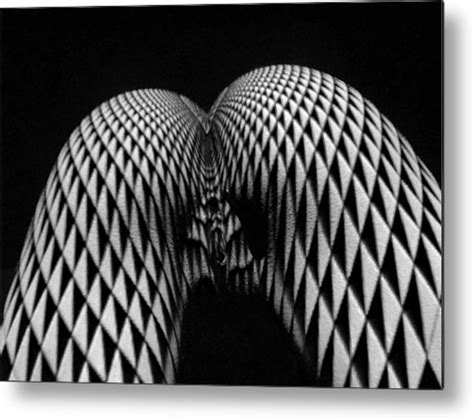 Experimental Abstract Nude Art Metal Print By Chris Maher