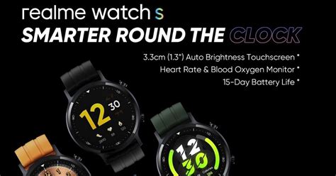 From the first look, the design of the watch is similar to the apple watch. Realme Watch S with 1.3-inch display, 16 Sports Modes ...