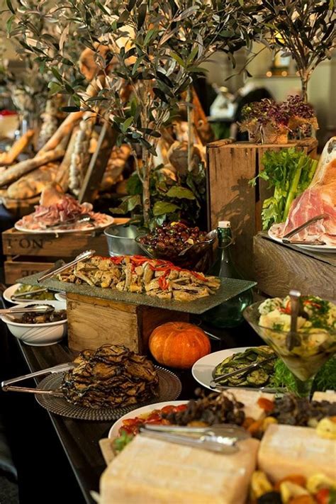 The varying heights also make the display more aesthetically interesting. Grazing tables #Meraviglioso | Italian buffet, Wedding ...