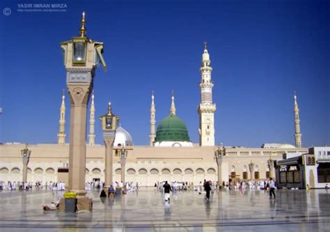 A Mesquita Do Profeta Túmulo Do Profeta Maomé Medina Arábia