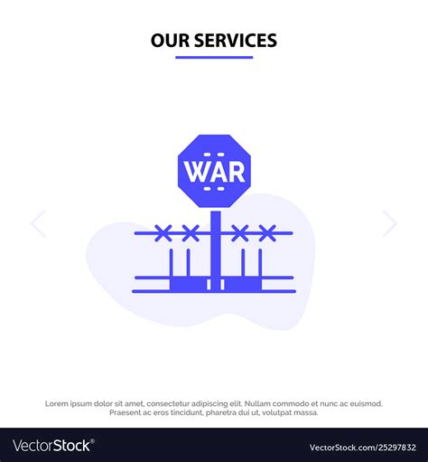 Our Services Combat Conflict Military Occupation Vector Image