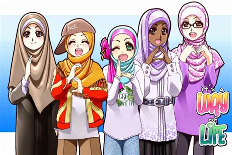 KOLEKSI GAMBAR KARTUN ANA MUSLIM DAN MUSLIMAH - INFOKINI