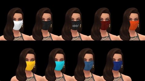 Myss Keta Inspired Face Masks By Littledica At Mod The Sims Sims 4