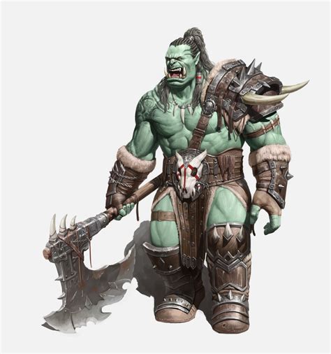 A Orc Warrior Yongwon Park On Artstation At