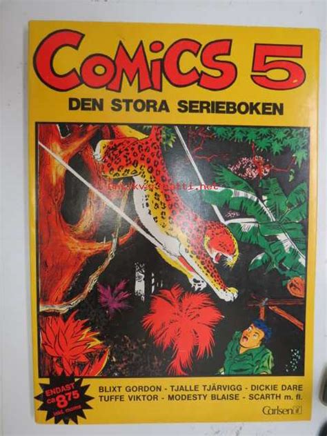 Comics 5 Den Stora Serieboken Sarjakuva Albumi Ruotsinkielinen