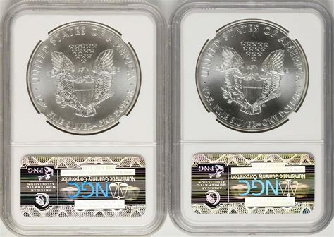 Lot Of 2014 2015 1 American Silver Eagle Coins Ngc Ms69 First Releases