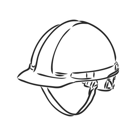 Construction Helmet Vector Sketch 7312059 Vector Art At Vecteezy