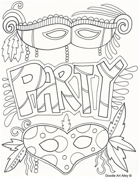 Celebrating Mardi Grass Through Coloring Pages