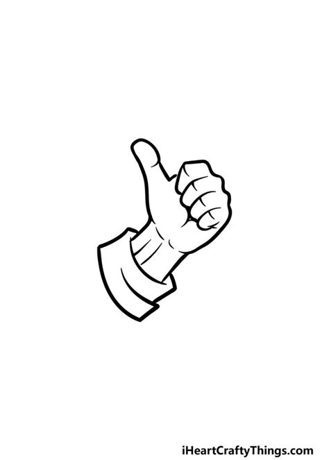 Thumbs Up Drawing How To Draw A Thumbs Up Step By Step
