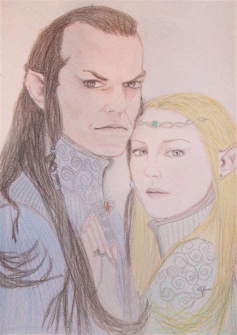 Elrond And Celebrian Colour By Thetakoshei On Deviantart