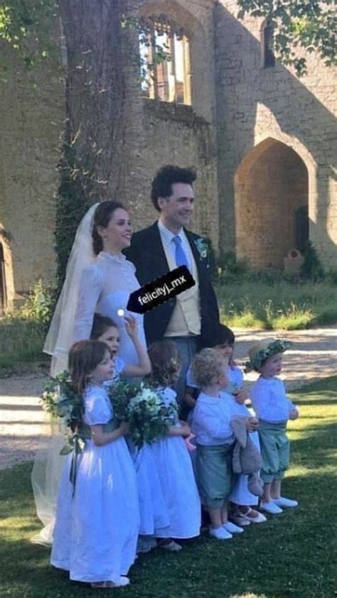 In photos obtained by the daily mail, the rogue one: Addicted to Eddie: Felicity Jones's wedding on Saturday ...