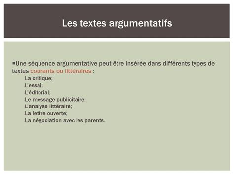 Largumentation Thèse et procédés argumentatifs Par Stéphanie Parent