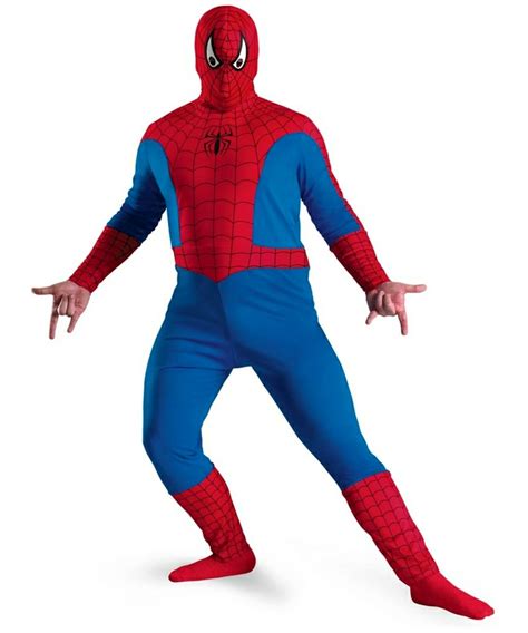 Spiderman Adult Plus Size Costume Men Superhero Costumes
