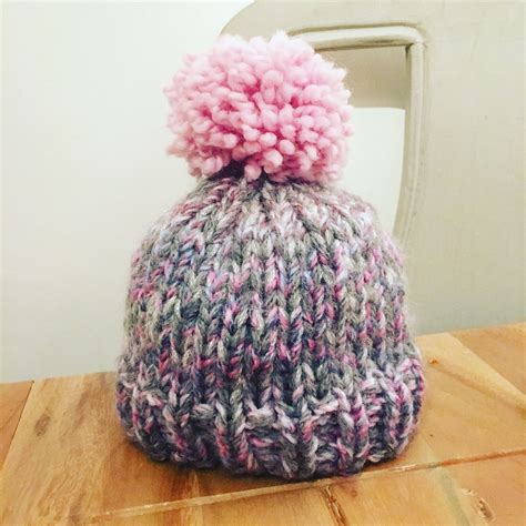 Free knitting pattern for a swancho. The Andersen Beanie - baby and toddler bobble hats, knit ...