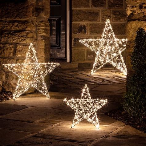 Medium Outdoor Led Star Light Outdoor Christmas Decorations Lights