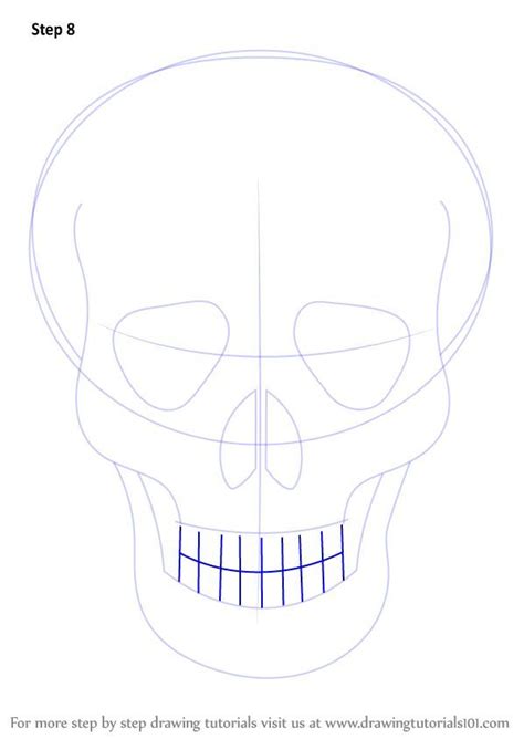How To Draw A Simple Skull Step By Step At Drawing Tutorials
