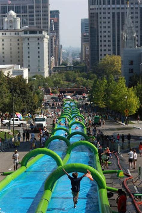 Please Let This 1000 Foot Water Slide Come To Nyc In August Slide