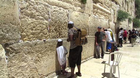 A Joint Prayer Of Jews And Christians At The Wailing Wall Jerusalem