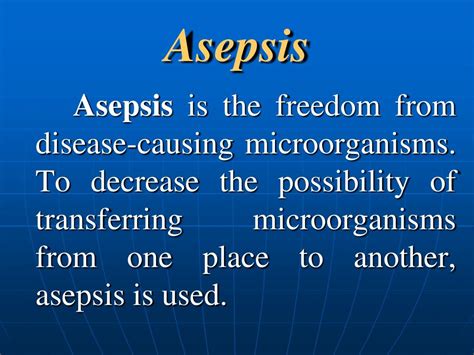 Ppt Medical And Surgical Asepsis Powerpoint Presentation Free Download