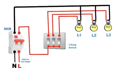 On Video Electrical House Wiring 3 Gang Switch Wiring Diagram