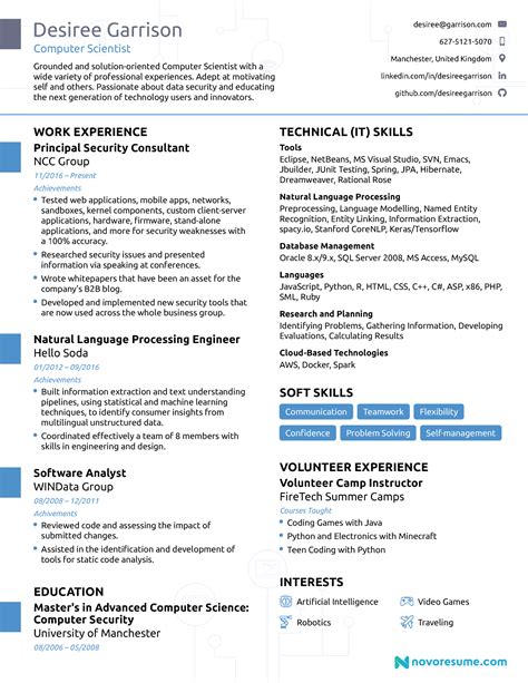 Computer science lecturer cv doc template resume sample fresh it. Cv Template Computer Science Student • Invitation Template Ideas