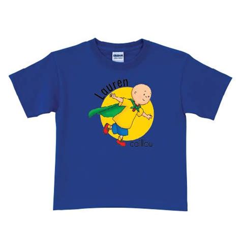 The Official Pbs Kids Shop Caillou Cape Royal Blue T Shirt Royal