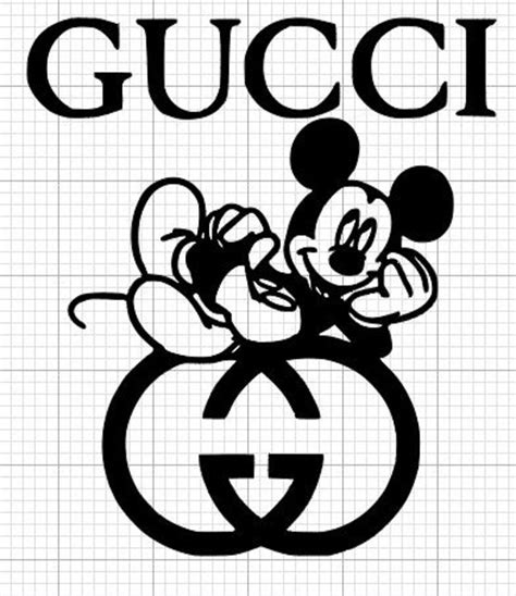 Gucci Mickey Mouse Svg Etsy