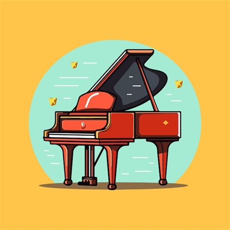 Premium Vector | Piano vector illustration