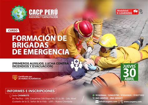 Cacp Perú Curso Formación De Brigadas De Emergencia Primeros